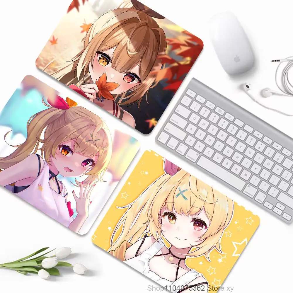 Anime Virtual Idol Hoshikawa Sara Mousepad Small LockEdge Mouse Pad For Gamers Computer Desk Pad Rectangular Anti-slip Rubber