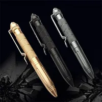 New Safety Steel Anti Skid Portable Self Defense Pen Aluminum Glass Breaker Survival Tool Multi Functional Tactical Pen security