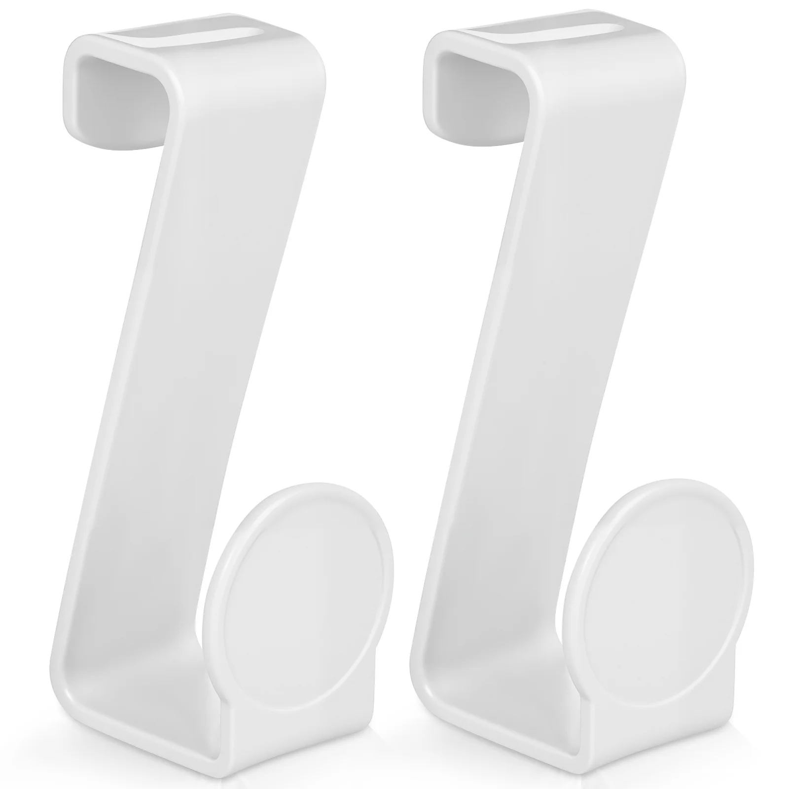 

2Pcs Home Hanging Hook Z Shape Design for Toilet Seat Lid Cabinet Door Mounted Space Saving Organization Solution