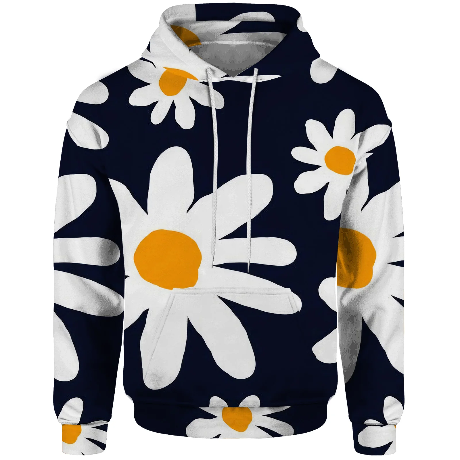 

2024 New Style Hooded Sweatshirt Leaves Comfortable New in Hoodies & Sweat-shirt Colorful Flowers Trendy Fashion Sunflower Hoody