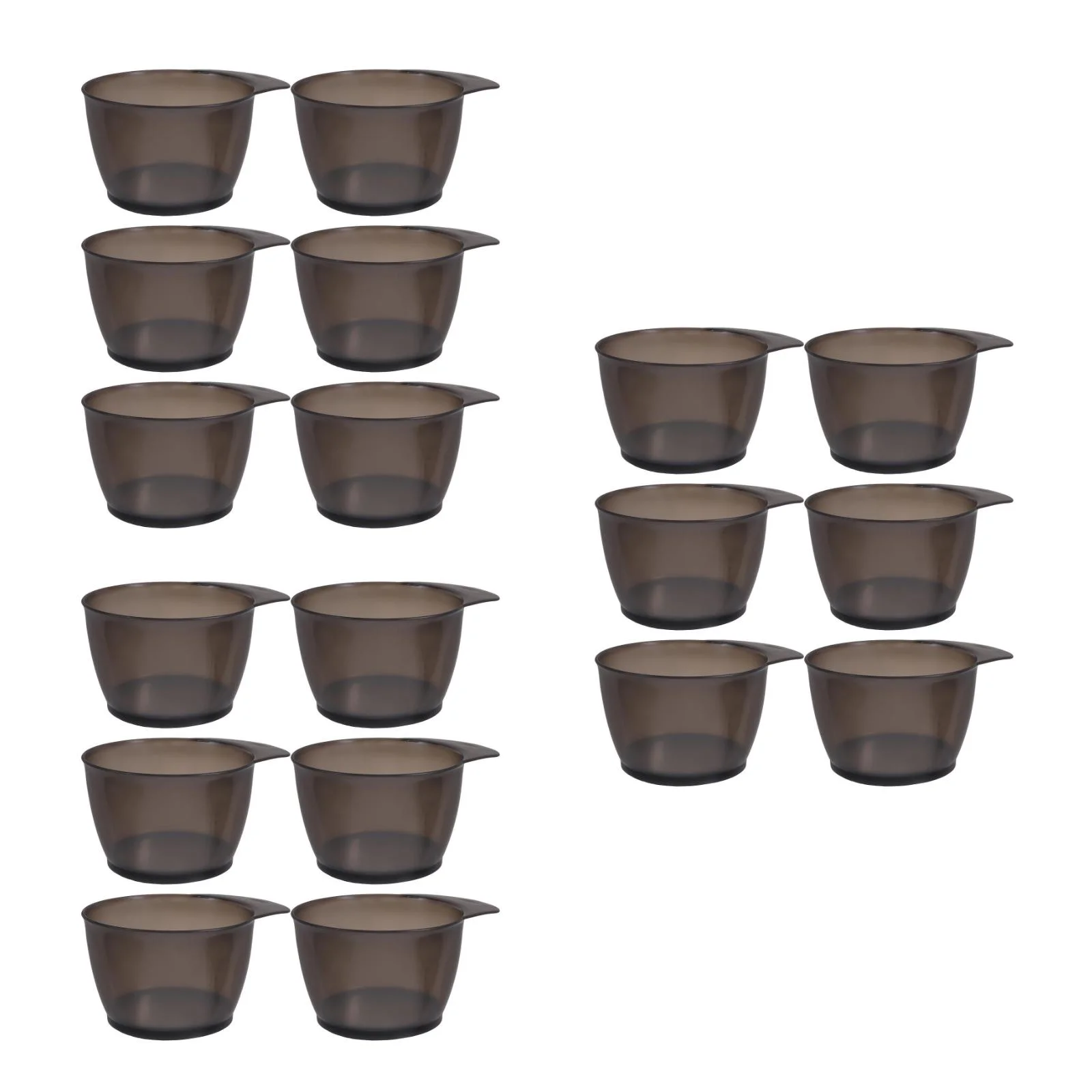 

18 pcs Hair Dye Bowl Hair Coloring Bowl Plastic Color Mixing Tinting Bowl Stackable DIY Hair Dye Tools for Home and Salon Use