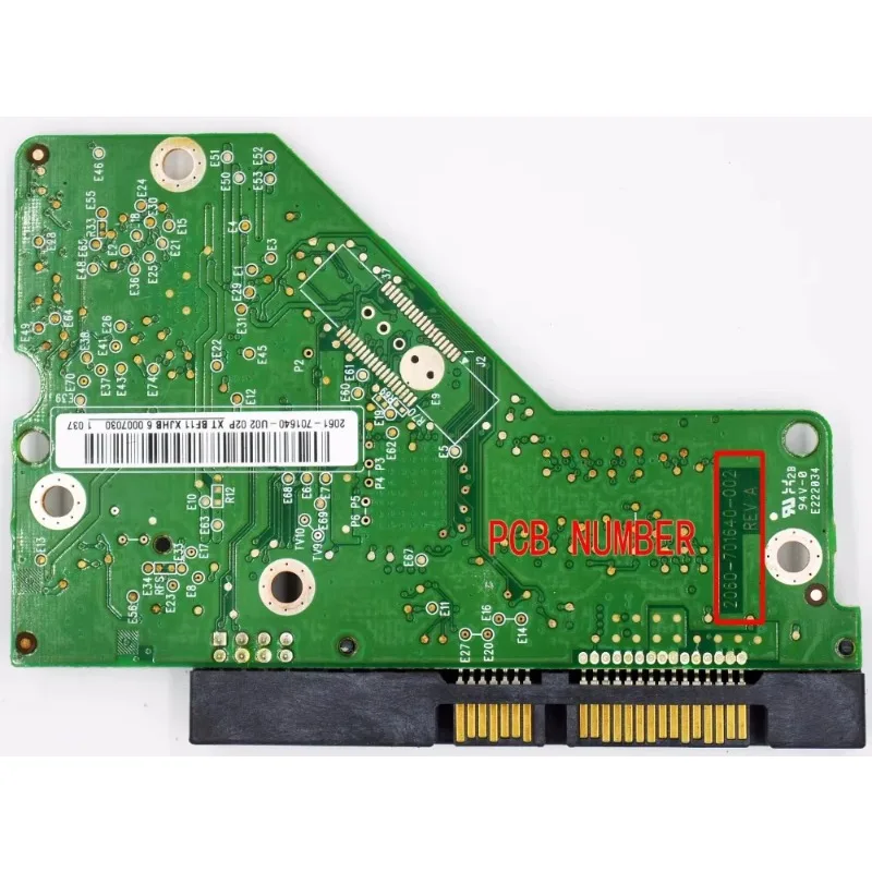 2060-701640-002 REV A / placa de circuito do disco rígido de Western Digital/2061-701640-202 ,2061-402,2061-701640-802,-V02,-U02 -K02