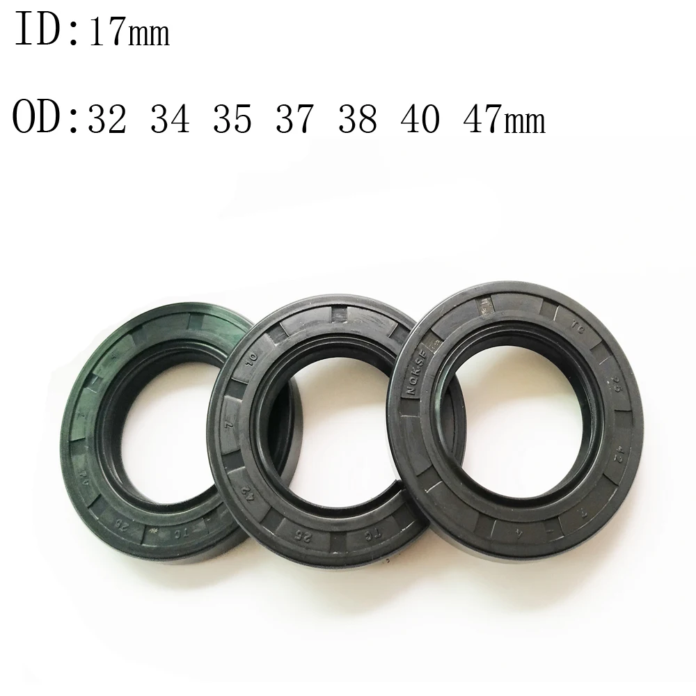 

4 5PCS 17X32X5 17X34X7 17X35X10 17X38X7 17X40X8 17X47X7 17X37X7MM NBR Shaft Skeleton Oil Seal TC Nitrile Rubber Ring Gasket