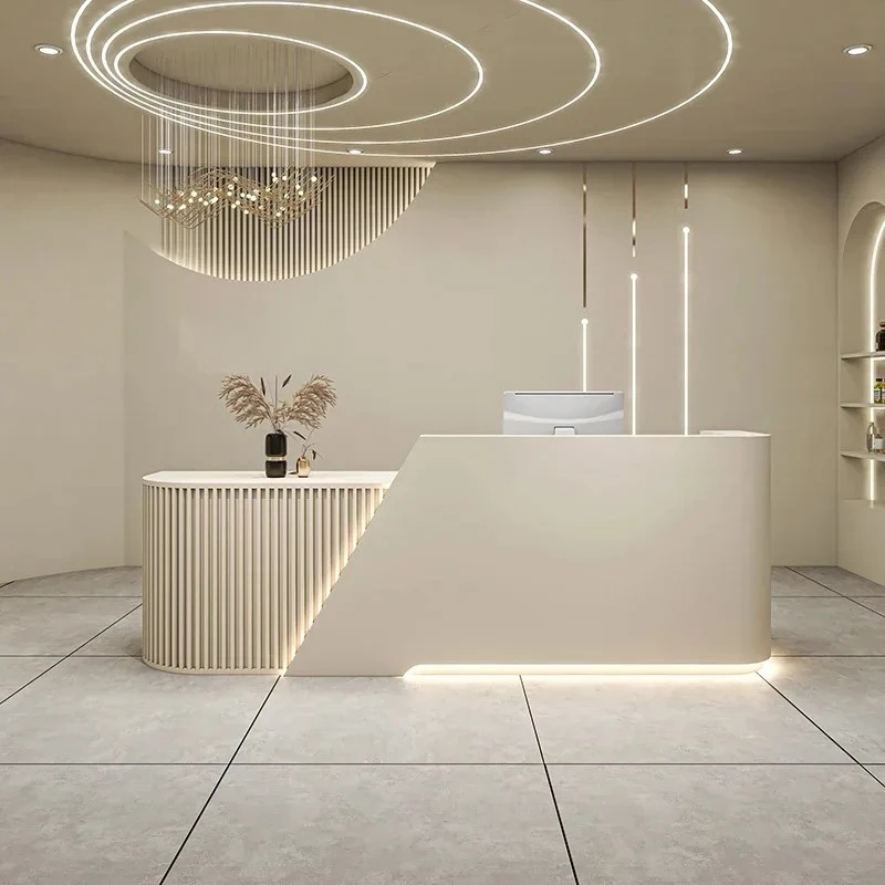 Italian Style Clothing Store Reception Desks Beauty Salon Simplicity Reception Desks Luxury Office Furniture Receptionen