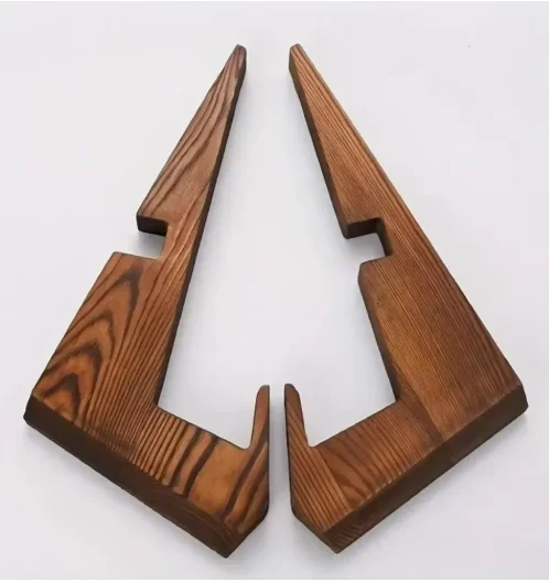 Space-saving Wooden Recipe Holder Versatile Bookend Menu Display Reading Rack for Kitchen Dining Room Desktop Placement
