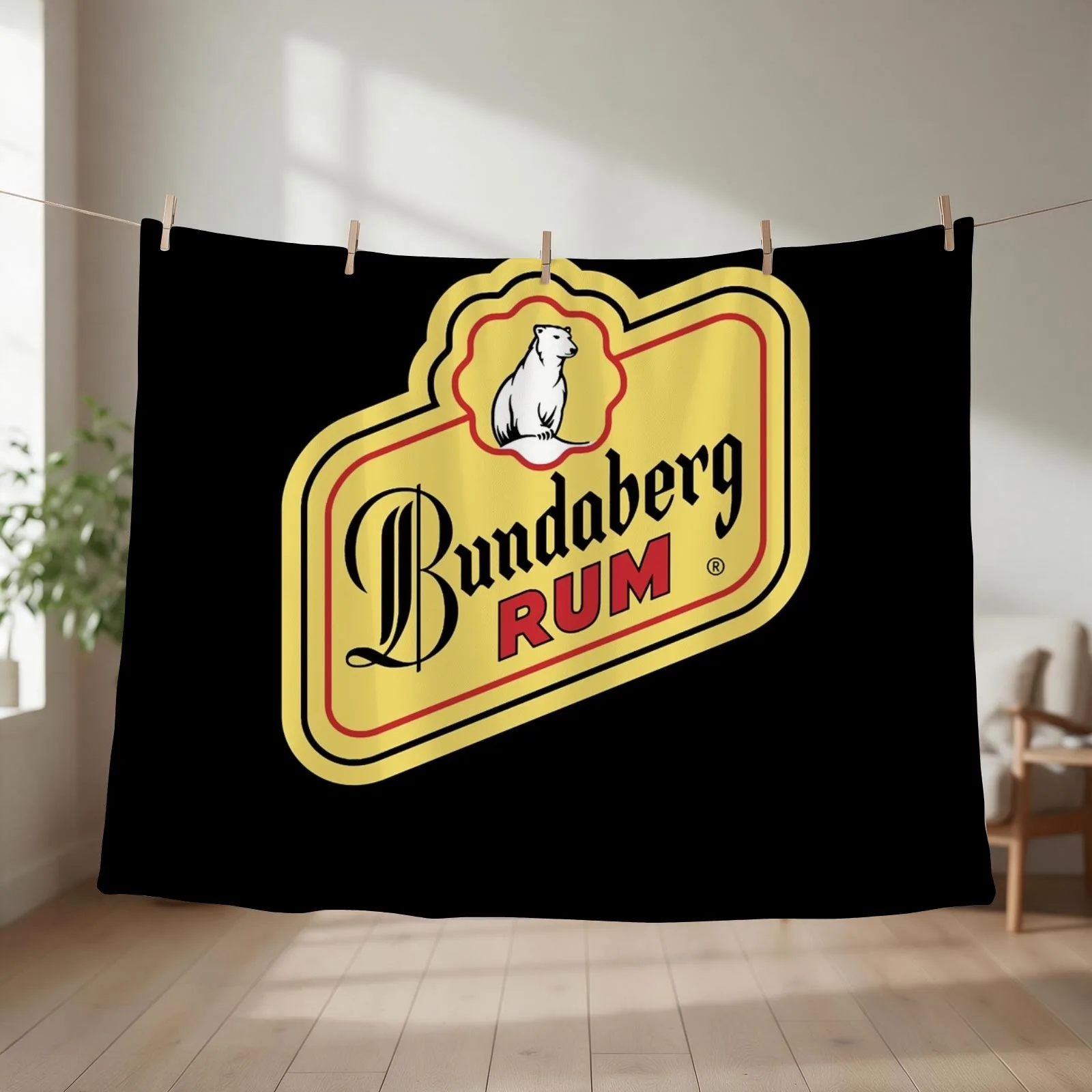 Official Merchandise of bundaberg rum logo Classic Throw Blanket couch cozy soft plush fuzzy picnic outdoor blanket