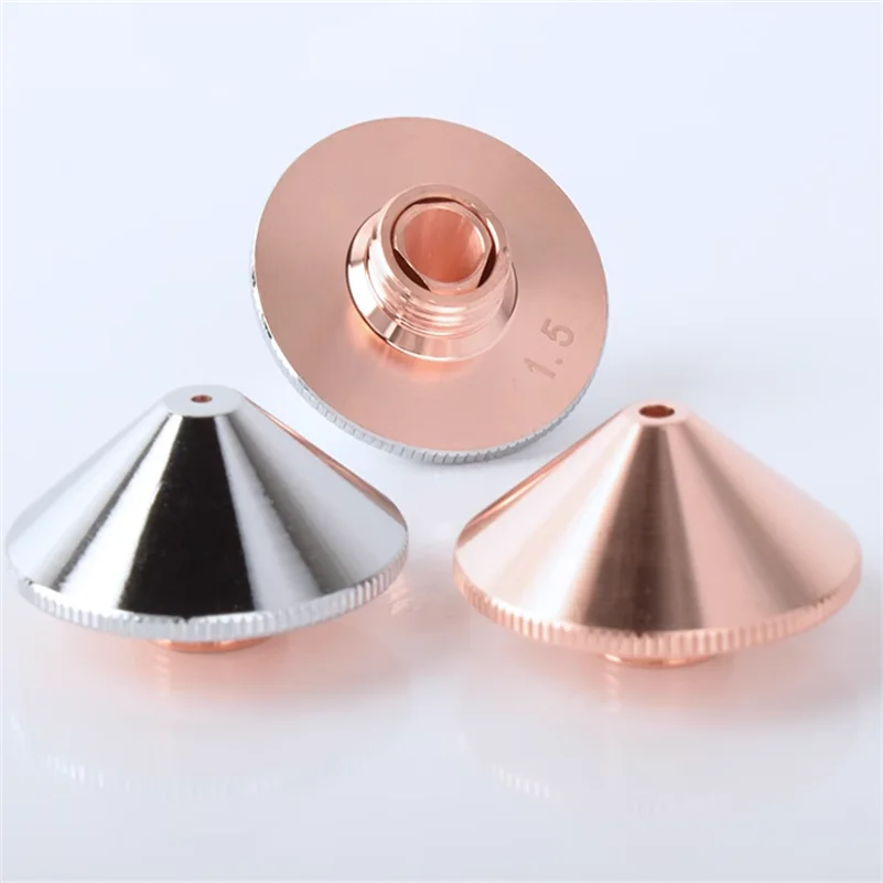 Optical Fiber Laser Cutting Machine Copper Single Layer Nozzle Outside D 28MM M11 High 15MM 6 6.5 7 7.5 8 9 10 