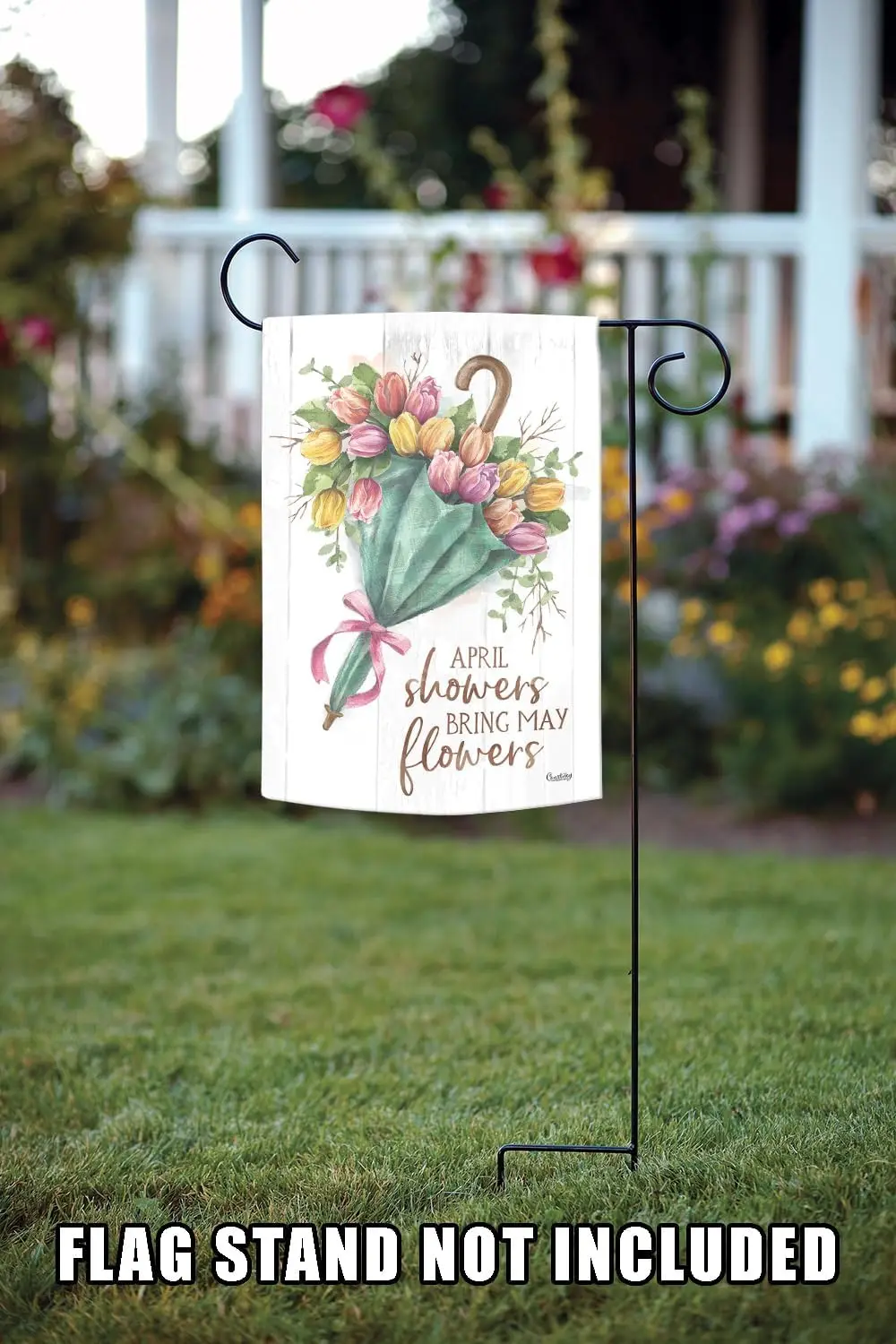 Toland Home Garden 1112725 Umbrella Bouquet Spring Flag, Double Sided for Outdoor Tulip House Yard Decoration KKW AAL HHM WZ yyi