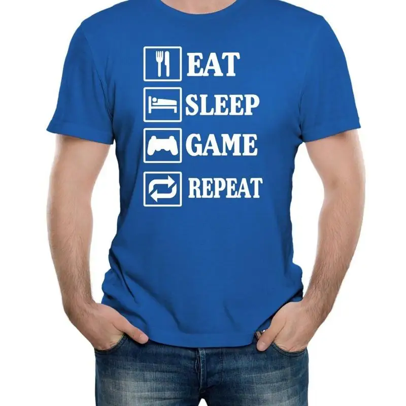 

Eat Sleep Game Repeat Men's T-Shirt – Funny Gaming Gift Xmas Present Tee