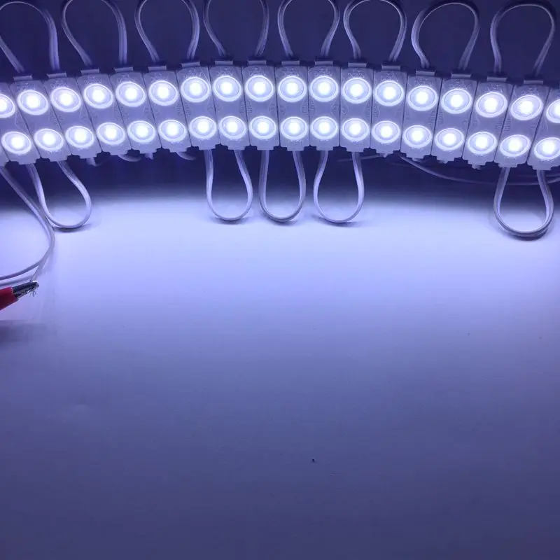 20 pces dc 12v 1.2w 2835 smd 2 injeção led módulo branco fresco à prova d65 água ip 65 led módulo para sinal de luz de fundo