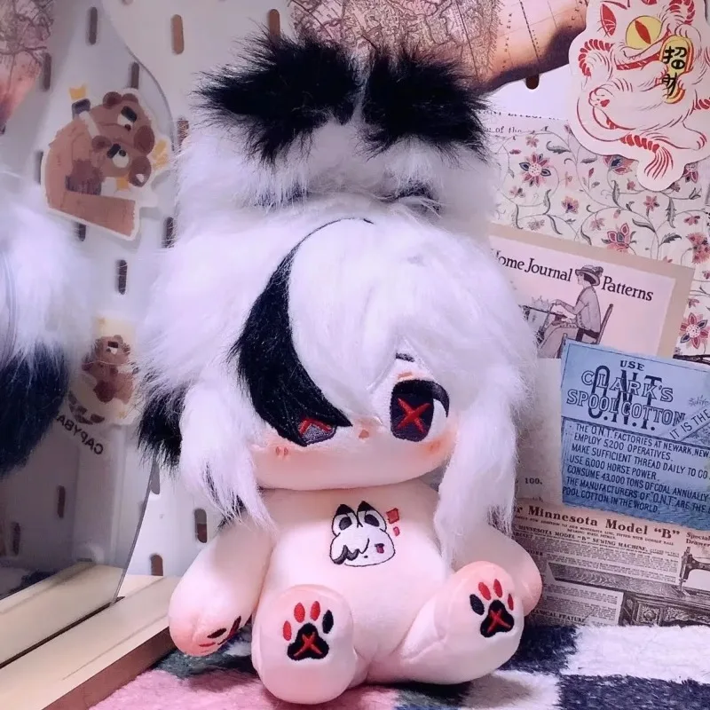 

Anime Genshin Impact Arlecchino The Knave Cosplay Soft Plush Stuffed Doll Body Cartoon Dress Up Toys 20cm Game Pillow Gift