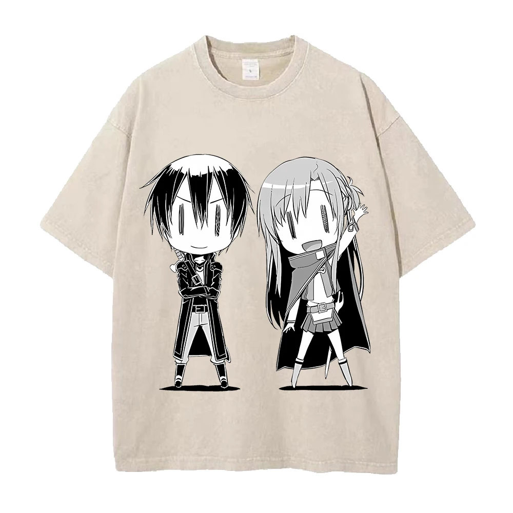 Sword Art Online Kirito Asuna Graphic T Shirt