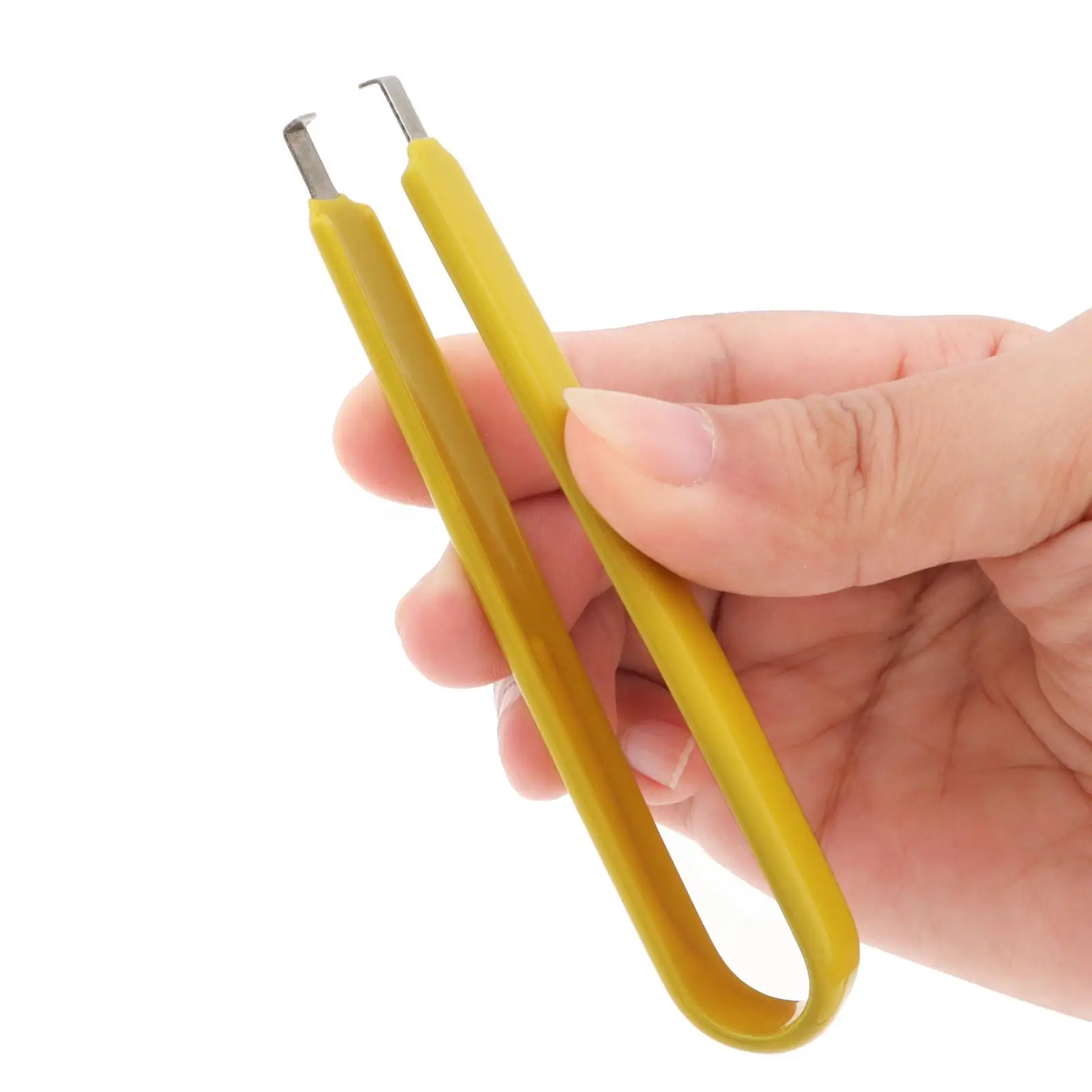 U Shape Tweezer IC Chip Extractor Electronic Component Extraction and Repair Tool Tweezer Puller, Yellow Fuse Pullers