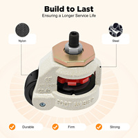 4pcs Heavy Bench Nylon Wheels Leveling Wheels Ajustable Caster/Wheel for Home Outdoor Electronic Equipment