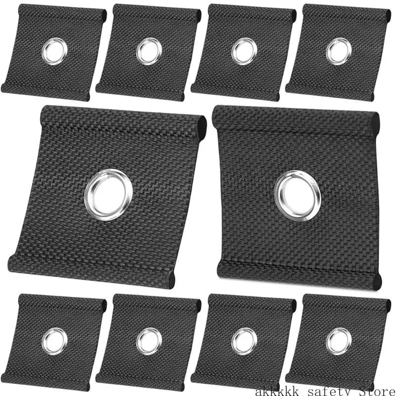 

XXFF 10pcs Piping Eyelet Camping Piping Accessories Awning Installation Tools Eyelets for Piping Awning Piping