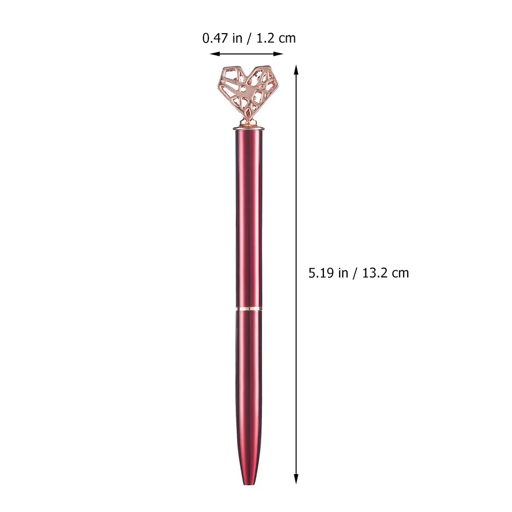 

5Pcs Heart Shape Ballpoint Pens Smooth Writing Experience School Stationery Scrapbooking Sketching Diaries Notes