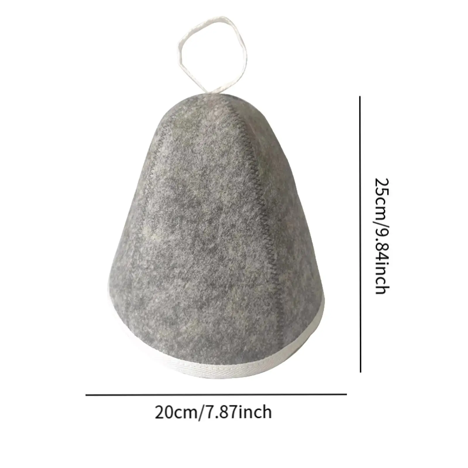 Wool Felt Sauna Cap Anti Heat Thickened Wool-Haired Felt Hat Headgear Sauna for Bathroom Sauna Hat Felt Absorbent Bath Spa Cap