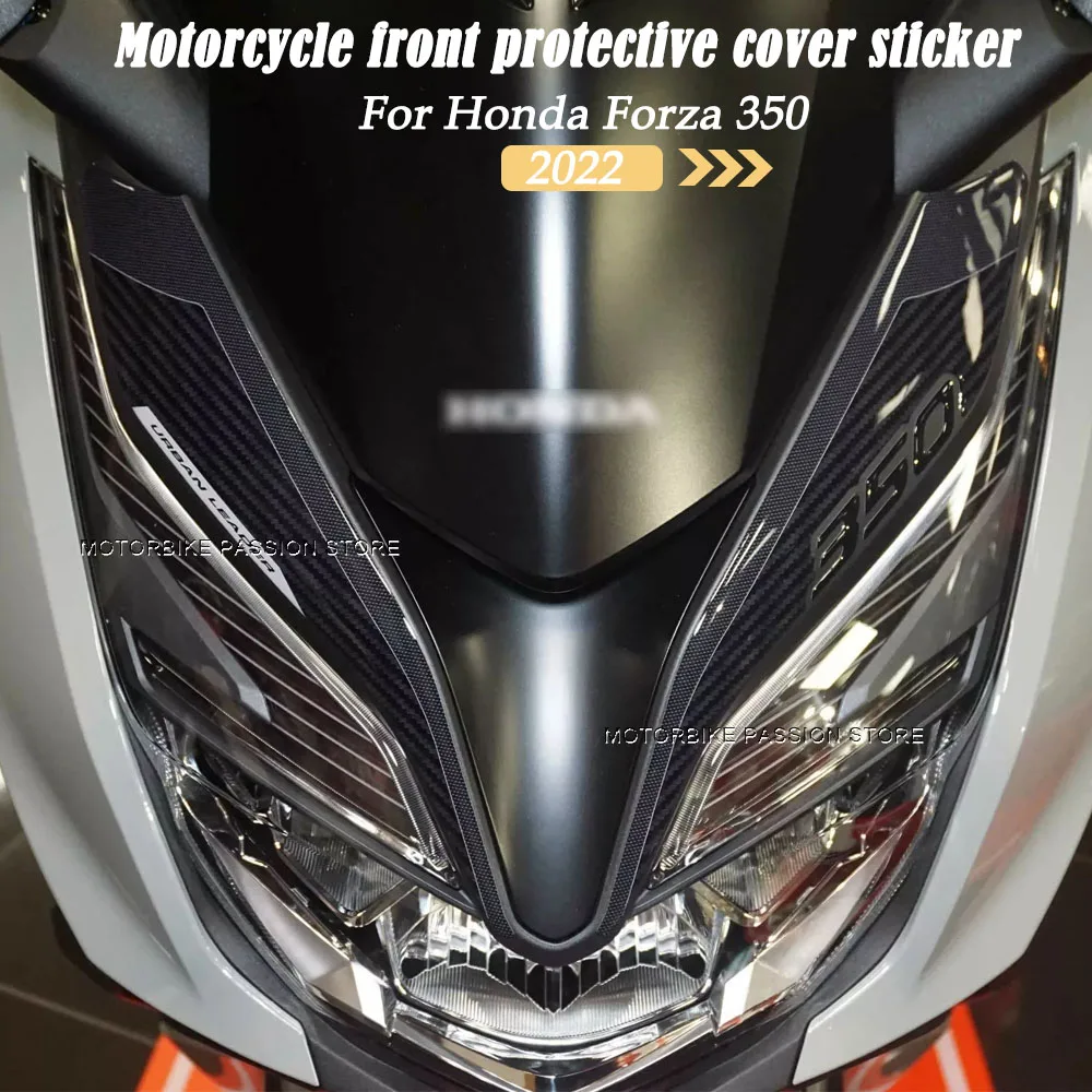 

for Honda Forza 350 Forza350 2022 Motorcycle Accessories Protector 3D Epoxy Resin Sticker Kit Waterproof black