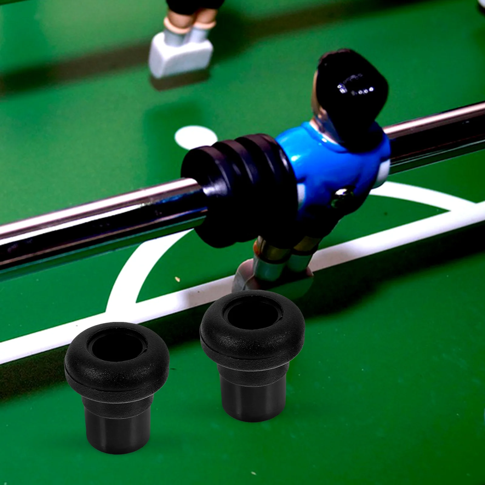 

16pcs Foosball Table End Caps Football Machine Rod Covers Replacement Parts Easy Install Foosball Supplies Pole Caps Table