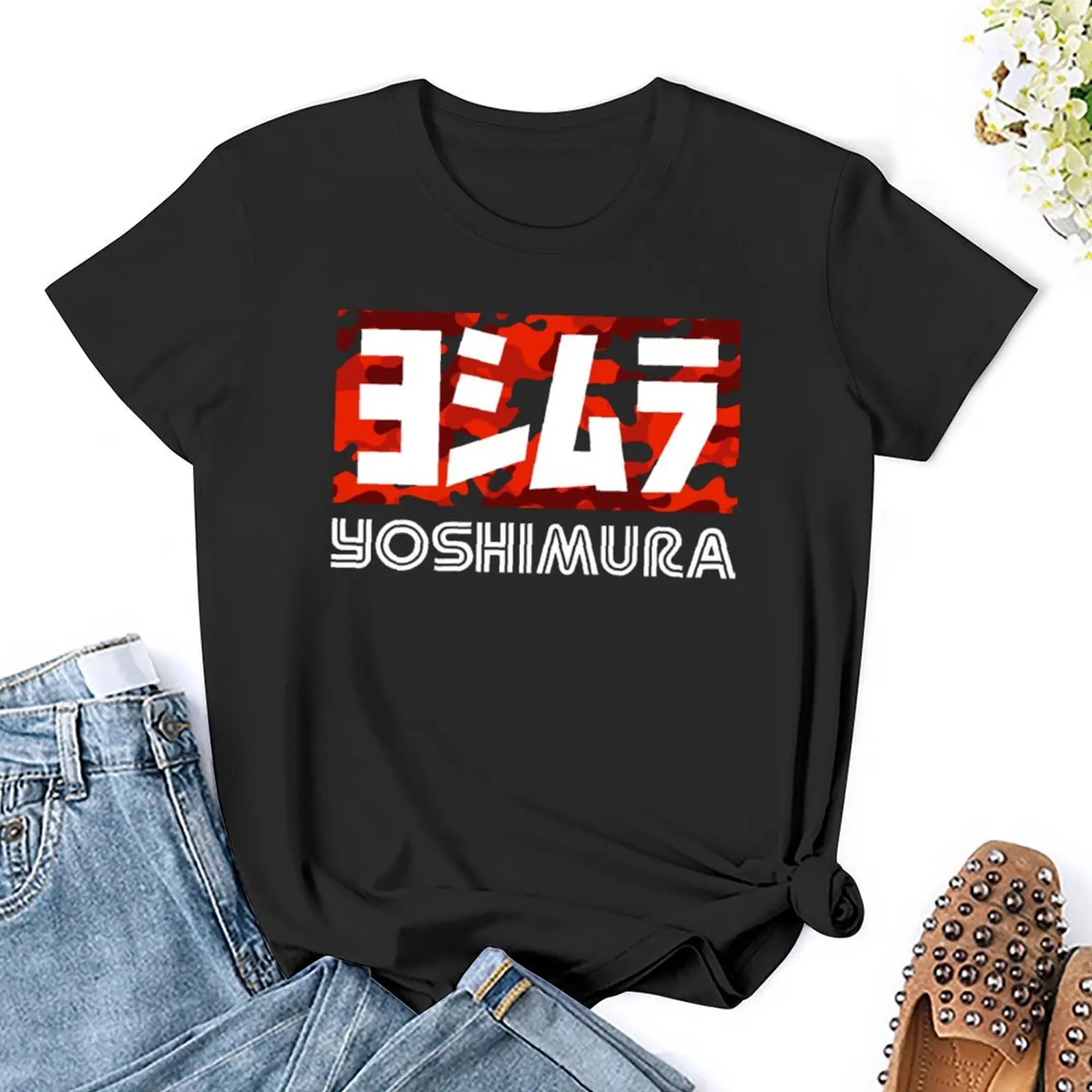 Yoshimura CAMO Red Wht For Sale T-shirt Fresh Motion Tees Cute Leisure Humor Graphic