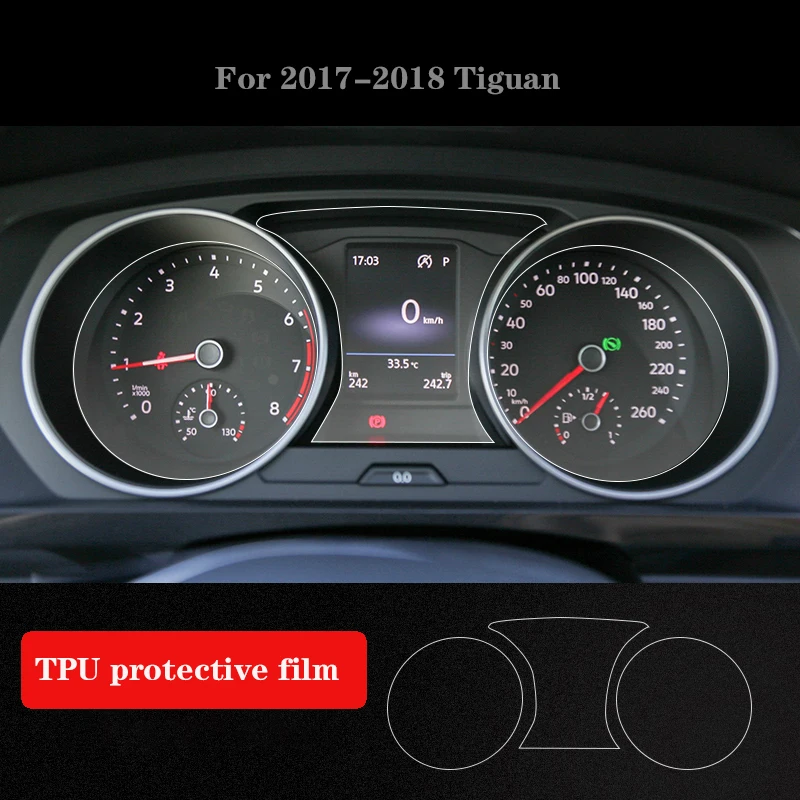 Tempered Glass Screen Protector For Volkswagen Tiguan 2009-2019 Instrument Panel Auto Interior Car Accessories