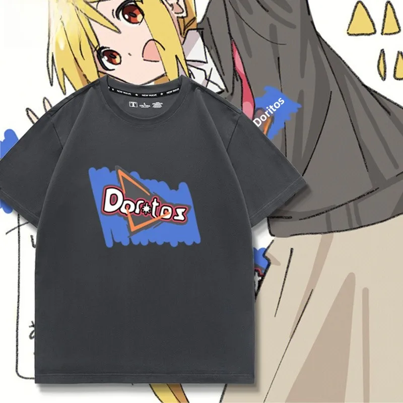 

Lonely Ro Anime Surroundings ort Sve Loose T-irt for Men And Women Summer Faionable Cotton round Ne T-irt