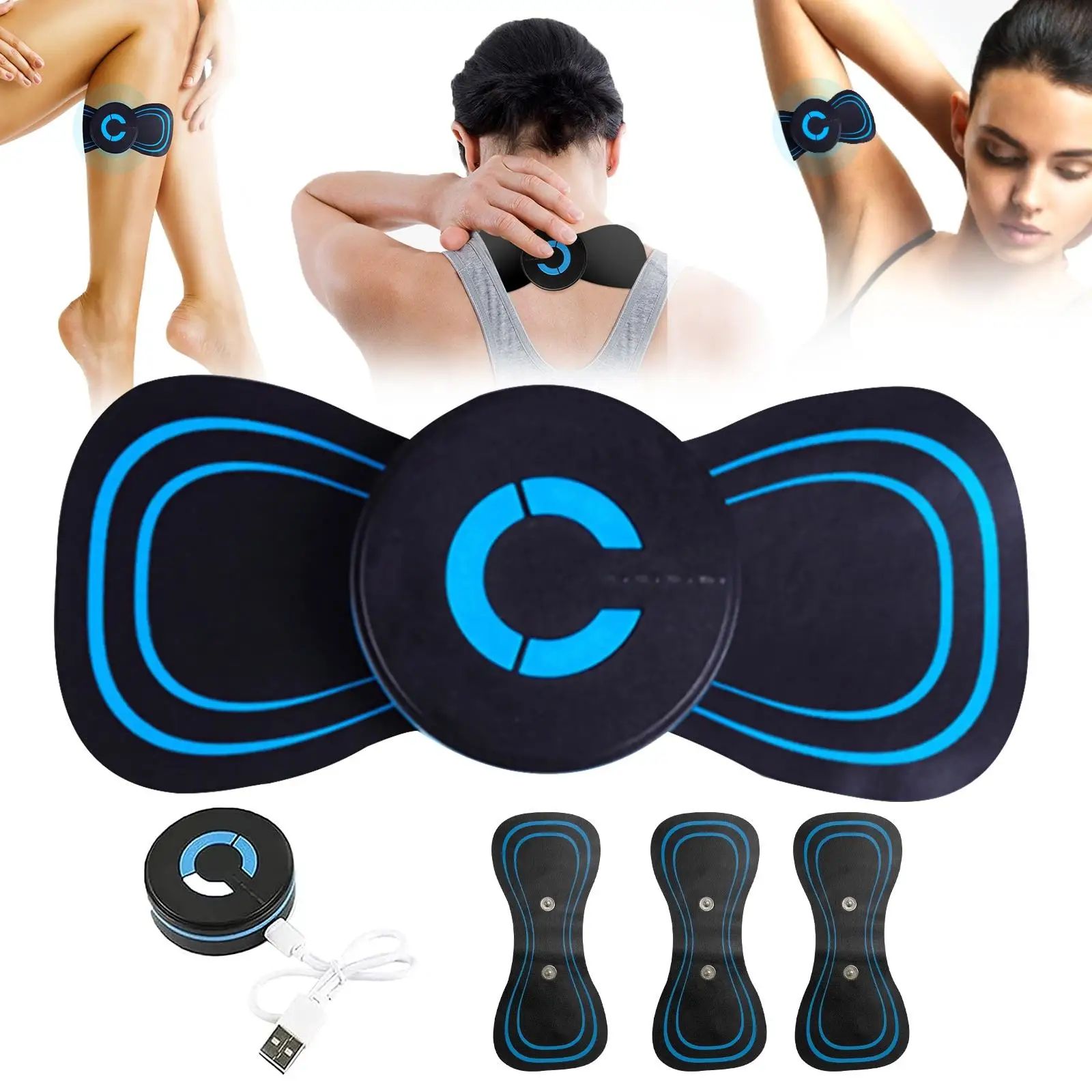 

Portable Muscle Massage Stimulator Electric Back and Neck Massager Cervical Traction Device Relief Massagers Multifunctional Gun