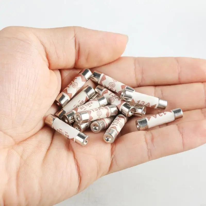 13Amp Household Circuit Fuses High Sensitivity Ceramic Fuses for UK Plugs & Outlet 
