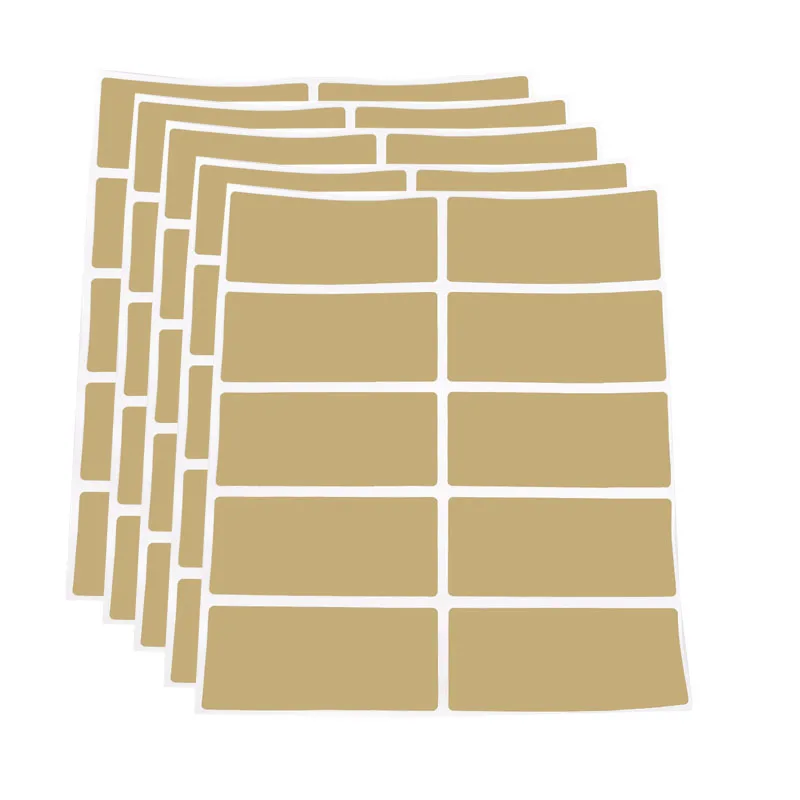 

100 шт. золотые скретч-этикетки 26 мм x 60 мм DIY наклейки с паролем ручной работы пленка для карточек с царапинами для вечеринок, свадебных игр