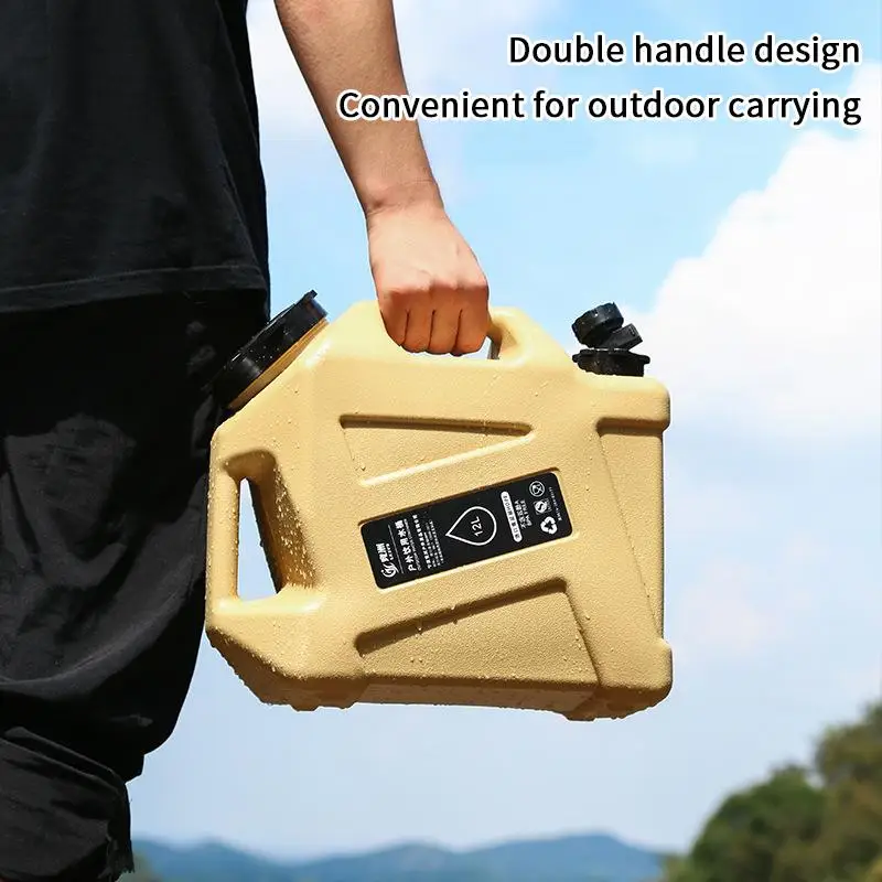 

Outdoor Water Storage Bucket Food Grade PE Water Bucket Camping Home Water Bucket Pure Water Bucket With Faucet