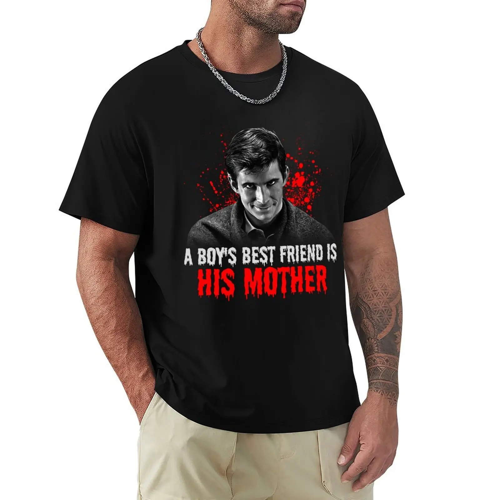 

Vintage A Boy's Best Friend Is His Mother T-Shirt fashion shirts luxury designer Men's t shirts