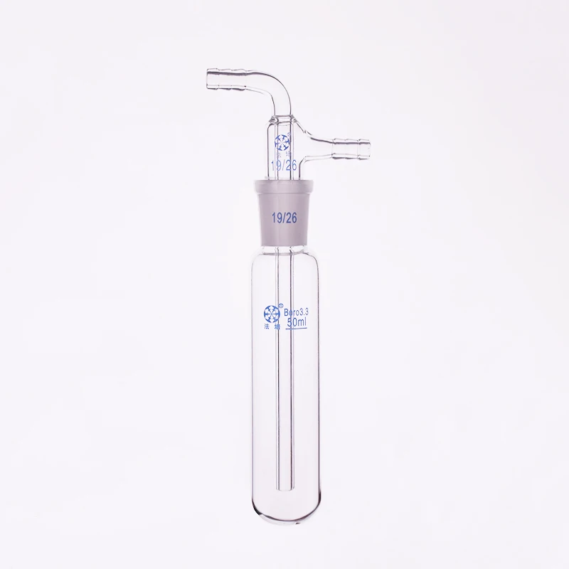 FAPE Hydrazine with ground mouth 19/26, Capacity 50mL, Detachable straight cold hydrazine, Split straight cold trap