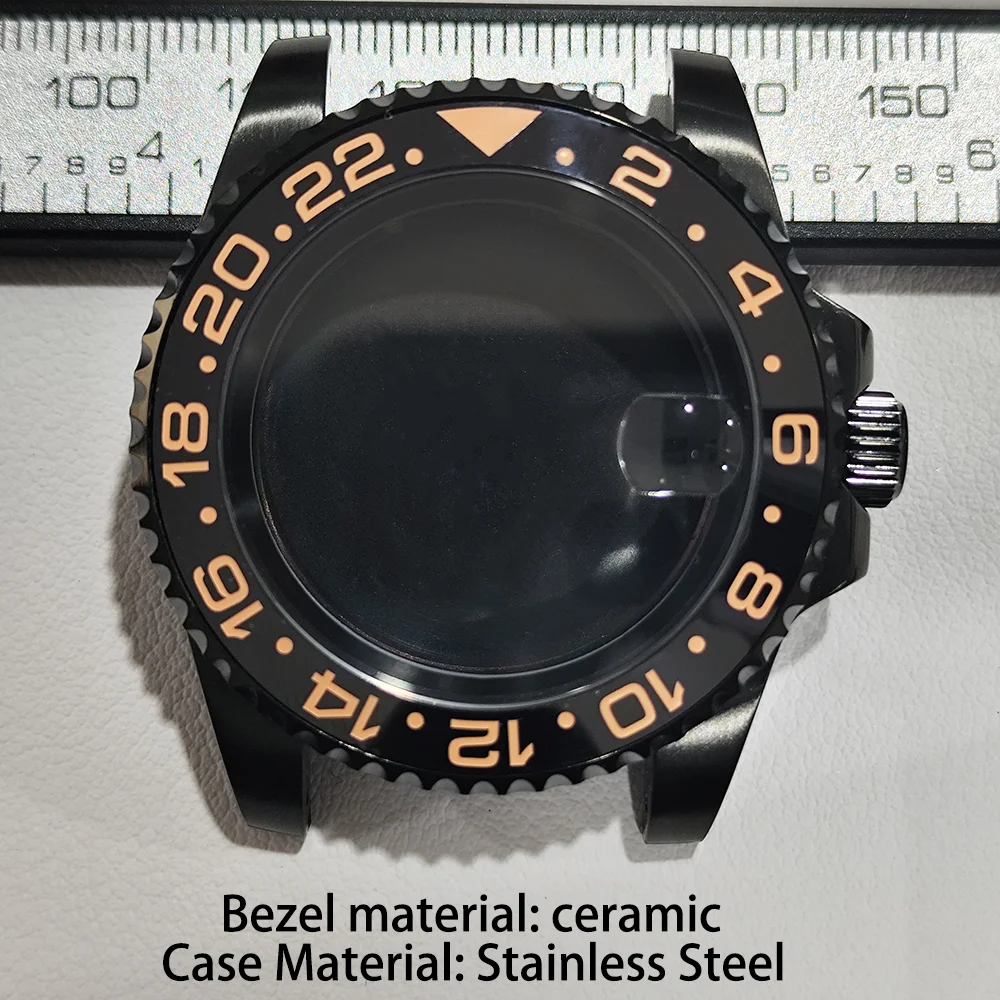 

For NH35 NH36 Watch Case 40.5mm Sapphire Crystal Glass Cases For NH35 NH36 Automatic Movement Fit 20mm Strap Accessories Parts