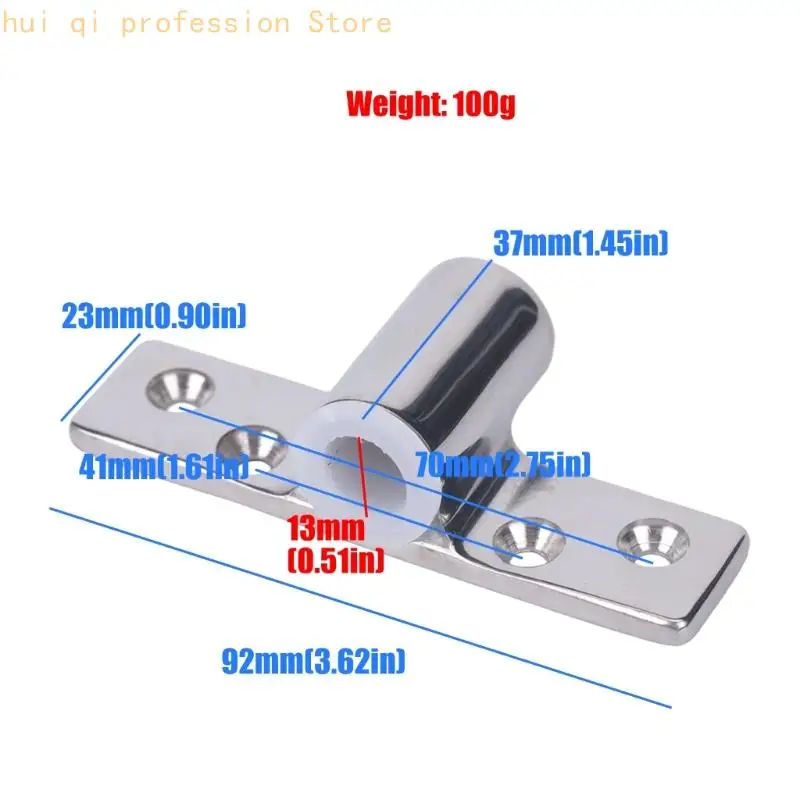 Marine Oarlock Socket Bracket 316 Edelstahl Side Mount Base H8WE – Detail 6