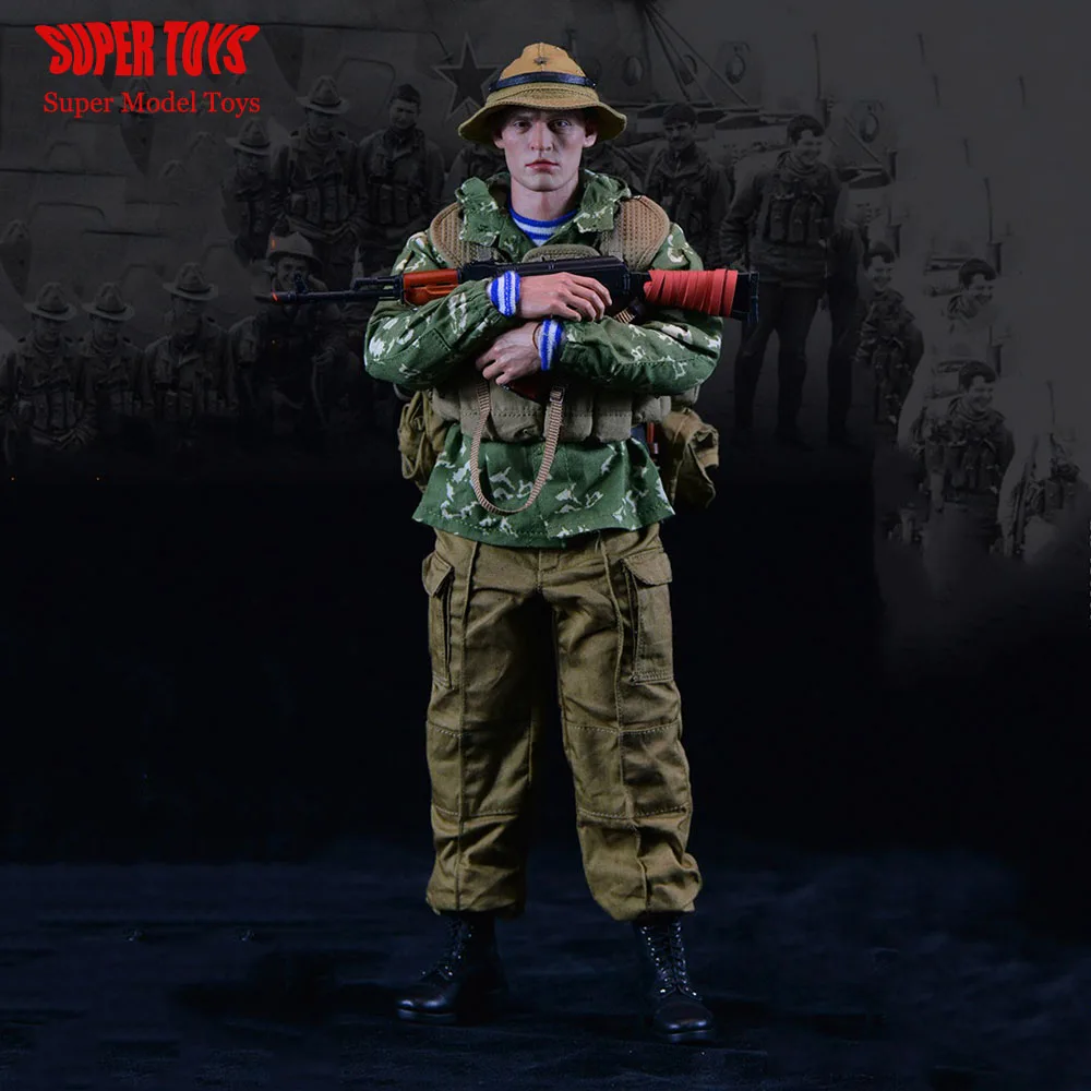 In Stock 1/6 Scale Original UJINDOU UD9019 Soviet Airborne Forces Male Solider Action Figure Head Body Weapon Model Toys