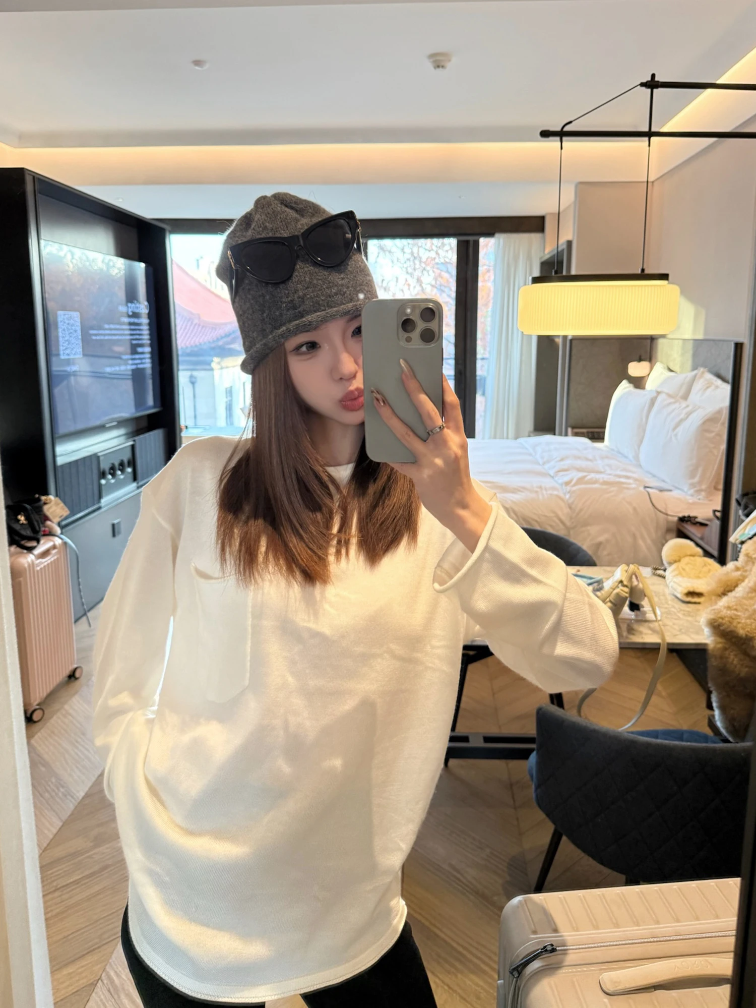 

Женская шерстяная повседневная удлиненная футболка Uuyeii: утепленная, свободного кроя, базовый слой, универсальная, теплая зимняя футболка