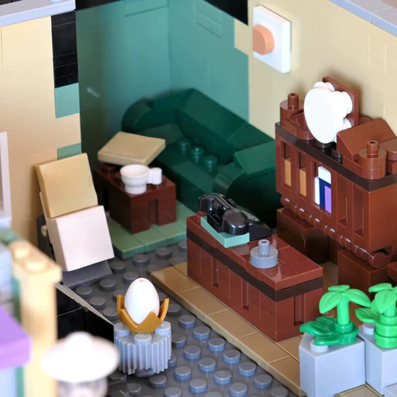 2640pcs MOC Hotel En Ijs Salon Gemodulared Model Bouwstenen Idee Kerstcadeaus Onderwijs Baksteen Kinderen Speelgoed Verjaardag