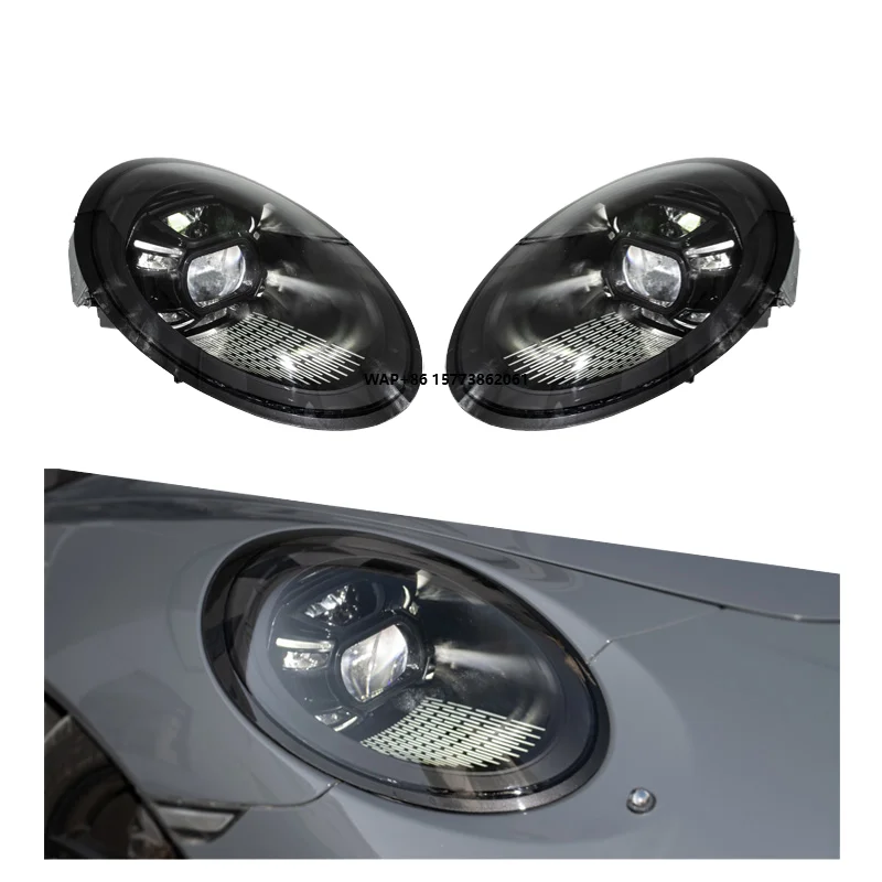 2 Pieces for 997 Front Light Auto Light System 2005 2008 2012 Head Light Upgrade Matrix LED Headlights Headlamp Assembly