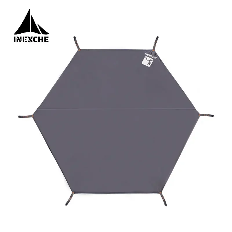 

Outdoor Camping Polygonal Tent Floor Tarp Waterproof Moistureproof 210D Oxford Cloth Mat Lightweight Ultralight Large Picnic Mat