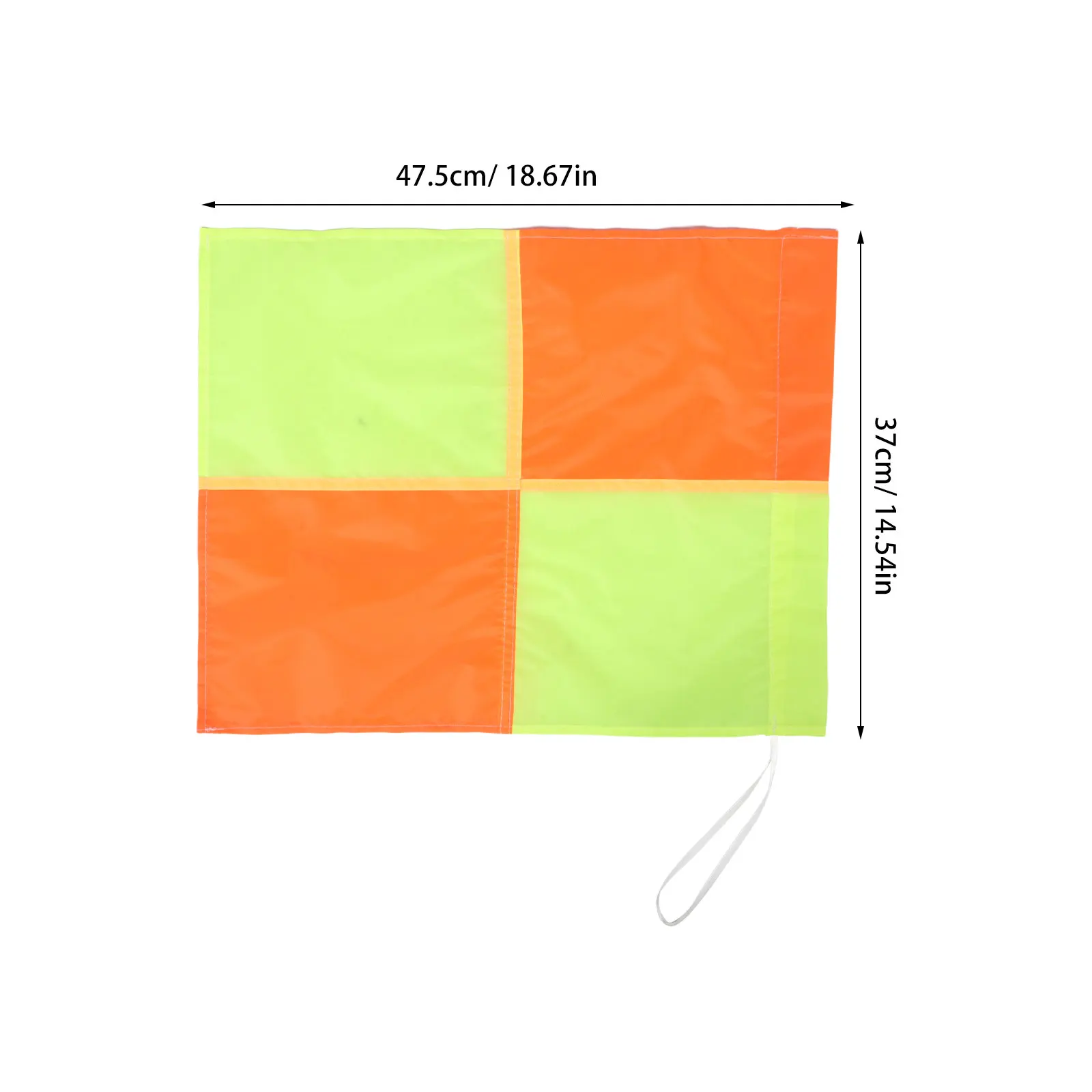 4Pcs Soccer Corner Flags Referee Replacement Kit High Visibility Orange Yellow 18.7x14.6 Football Penalty Flags Official Match view 4