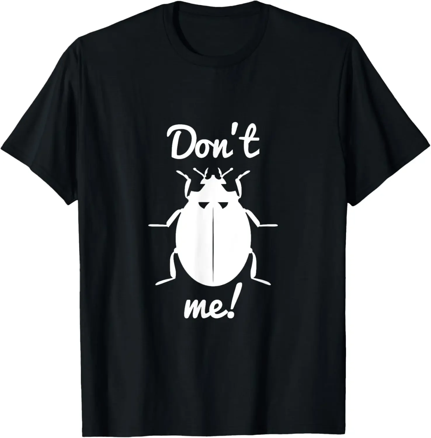 

Don't Bug Me Beetle Funny Insect Lovers Men's Cotton Graphic Tee Casual T-Shirt