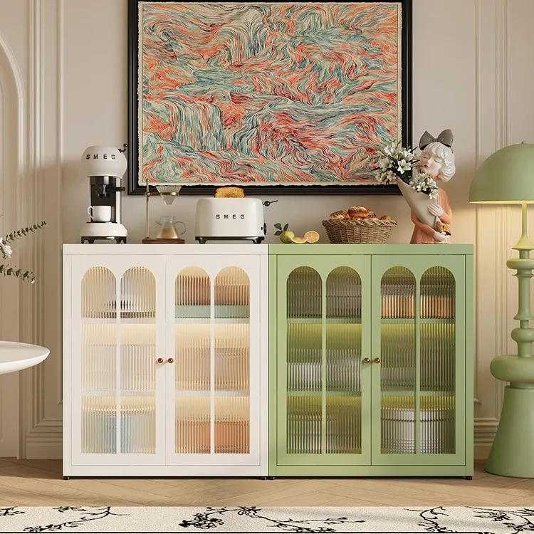 

French wrought iron kitchen, side cabinet, locker, cupboard, low cabinet, iron cabine t, locker, living room side cabinet storag