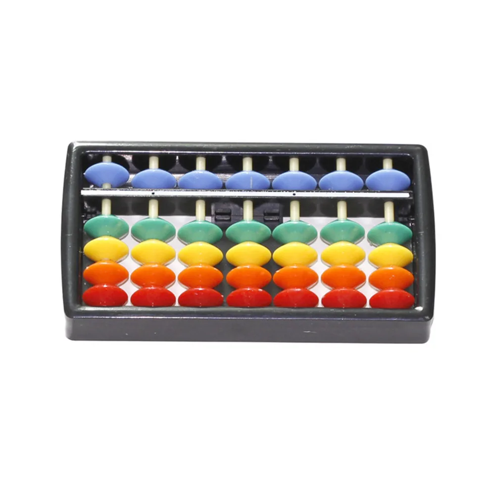 

3pcs Colorful Plastic Abacus 7-Rod Bamboo Arithmetic Tool For Early Math Learning Lightweight Portable Calculator Abacus