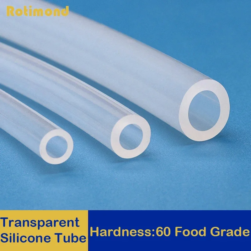 

1M Food Grade Silicone Rubber Hose Transparent Flexible Silicone Tube Diameter 10mm 11mm 12mm 14mm 16mm 18mm 20mm 30mm 50mm Tube