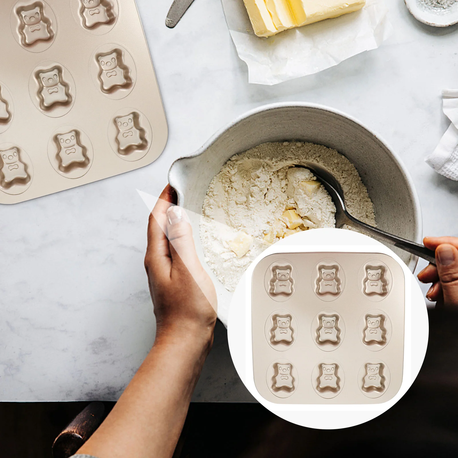

Biscuit Mold Biscuits Baking Ware Molds for Muffin Pan Mould Carbon Steel Small