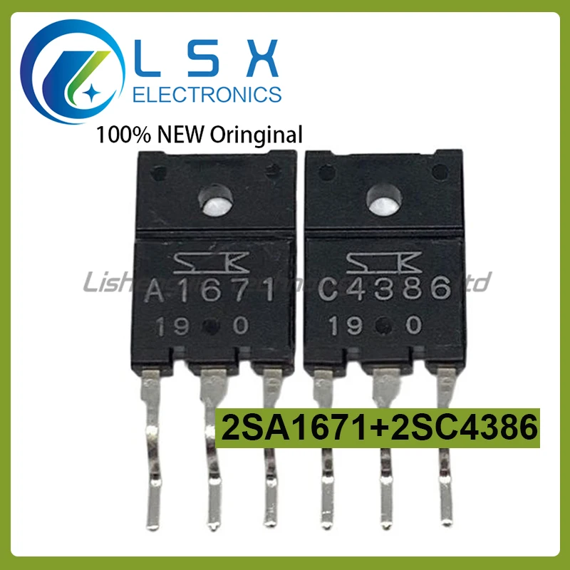 

5Pairs(10PCS) 2SA1671+2SC4386 A1671 C4386 Original In Stock Fast Shipping Quality guarantee