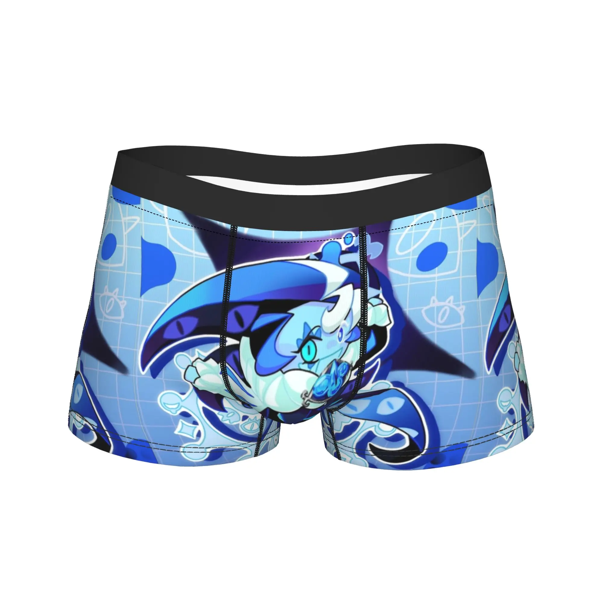 Men shadow milk cookie Underwear Cookie Run Kingdom Funny Boxer Briefs Shorts Panties Homme Soft Underpants S-XXL