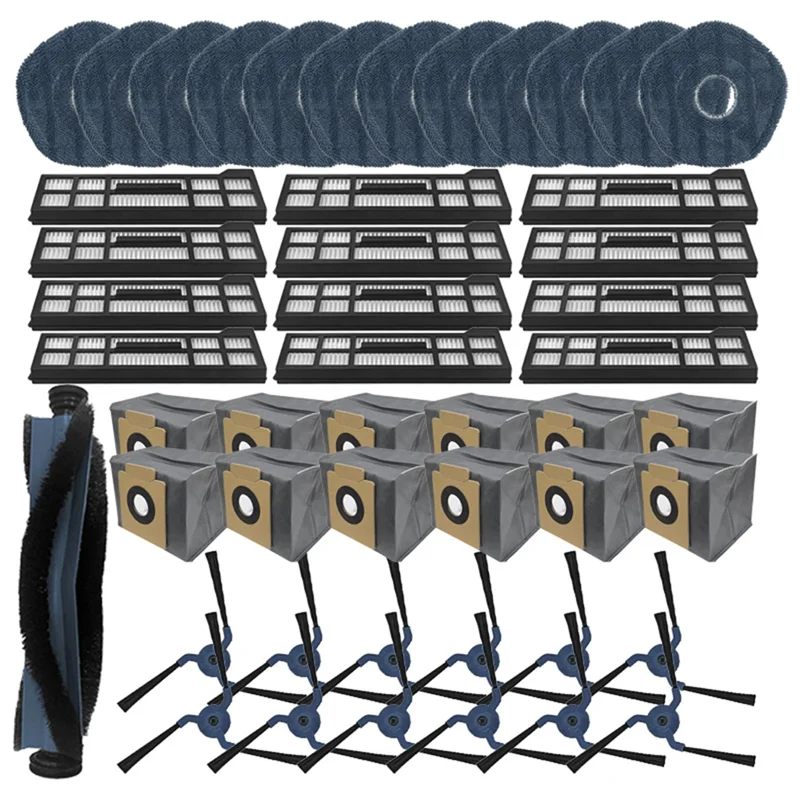 

B02C-для робота-пылесоса Eufy X10 Pro Omni, основная боковая щетка, ткань для швабры, фильтр Hepa, мешок для пыли, аксессуары, запасные части