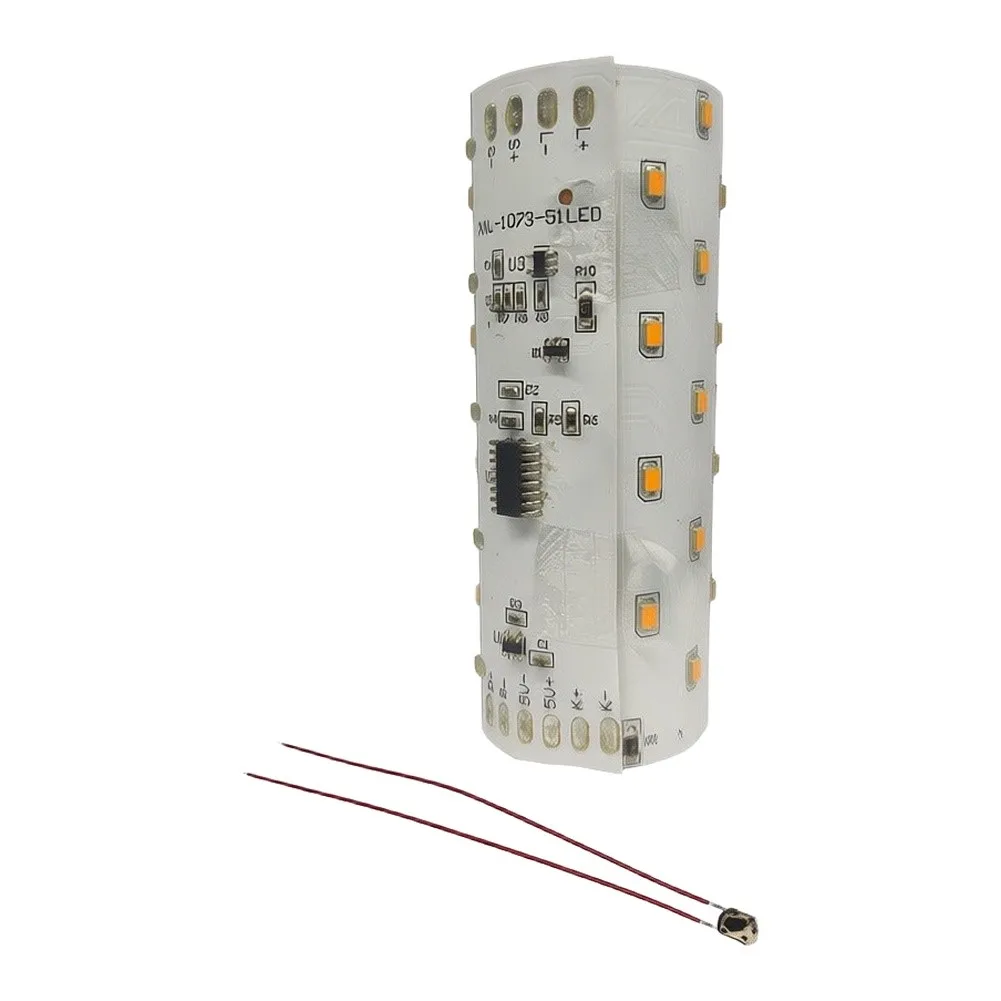 51LEDs 3.7V Solar Flame Lamp PCBA Flexible Circuit Board With 3 Modes For Torch Candle Light Simulation DIY Replacement Part