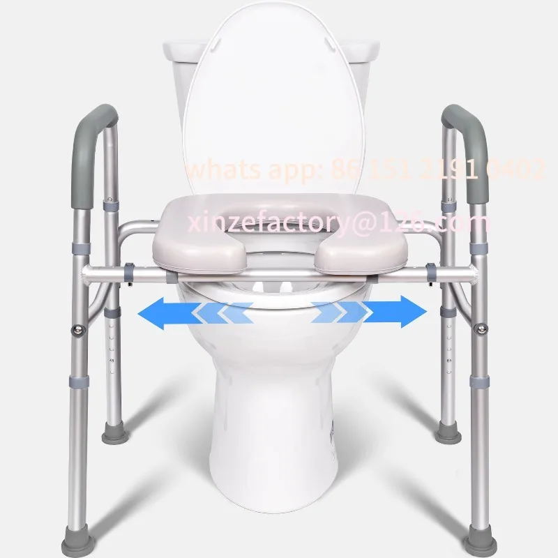 تخصيص عبر الحدود المسنين كرسي المرحاض سخان المرحاض النساء الحوامل مساعدة GetUp ارتفاع الرف رف المرحاض المحمول #3